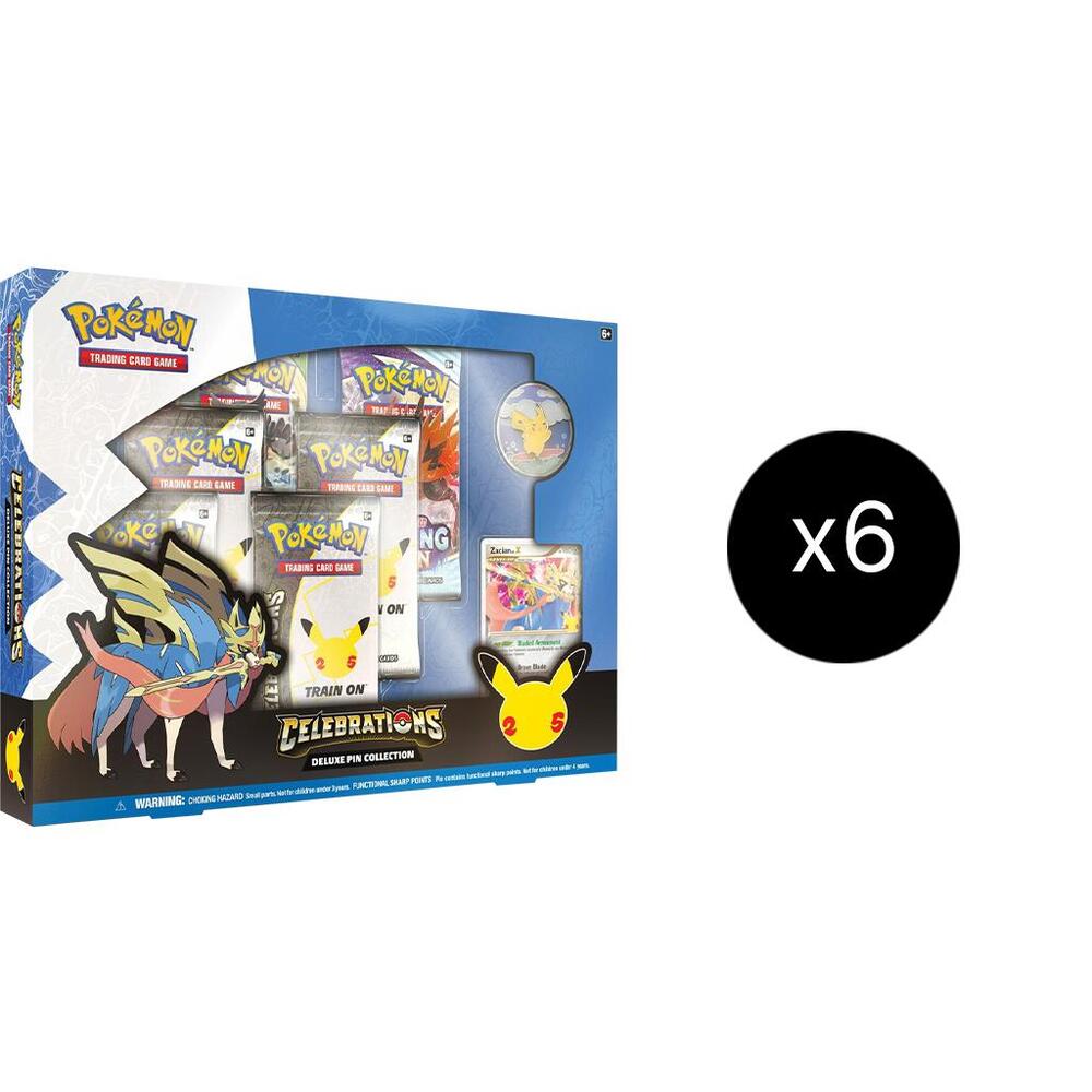 Pokemon TCG Celebrations Celebrations Deluxe Pin Collection Case Zacian LV X sealed box