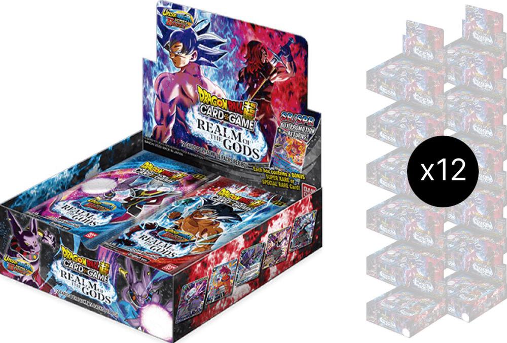 Dragon Ball Super Card Game Realm Of The Gods Realm of the Gods Booster Box Case sealed box