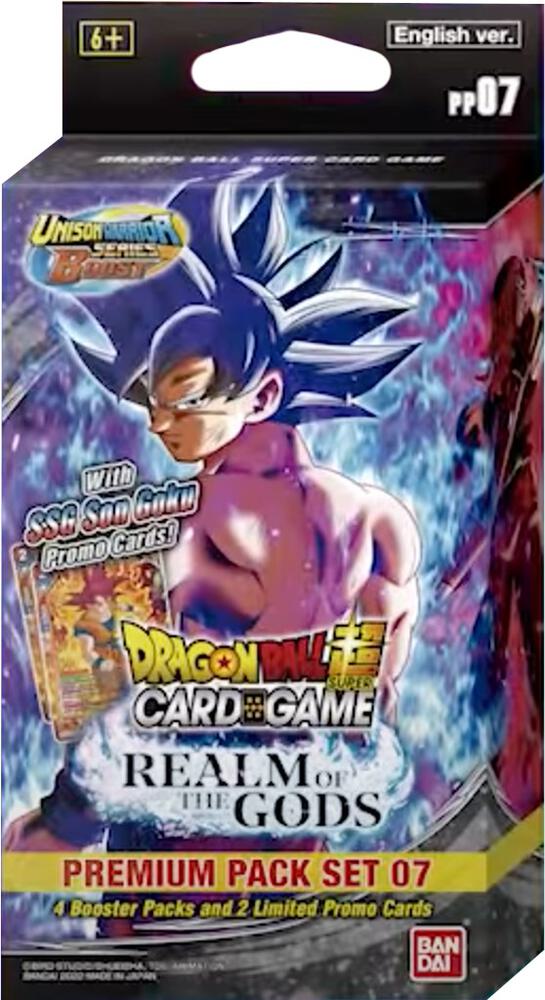 Dragon Ball Super Card Game Realm Of The Gods Realm of the Gods Premium Pack Set 07 booster pack