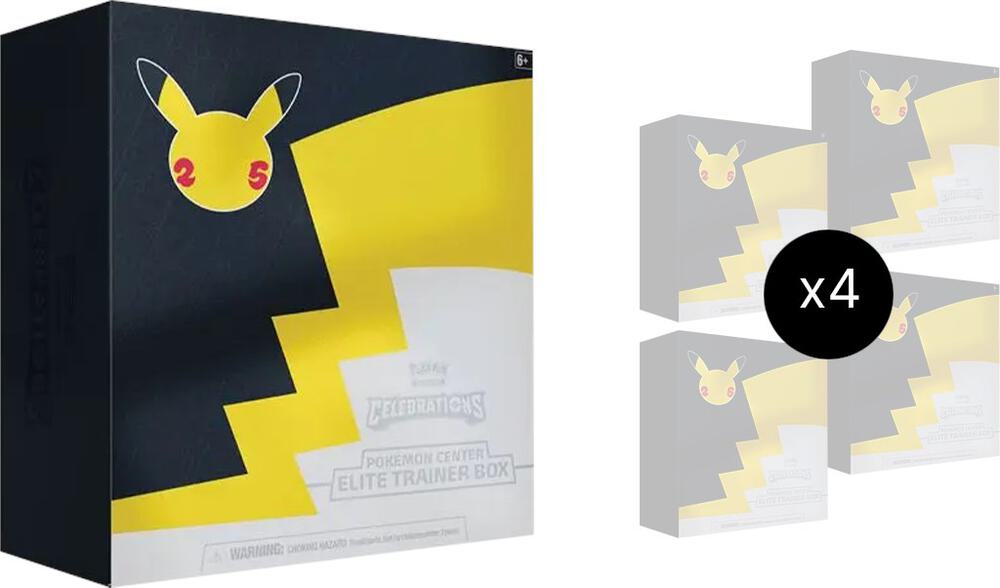 Pokemon TCG Celebrations Celebrations Pokemon Center Elite Trainer Box Case Exclusive sealed box