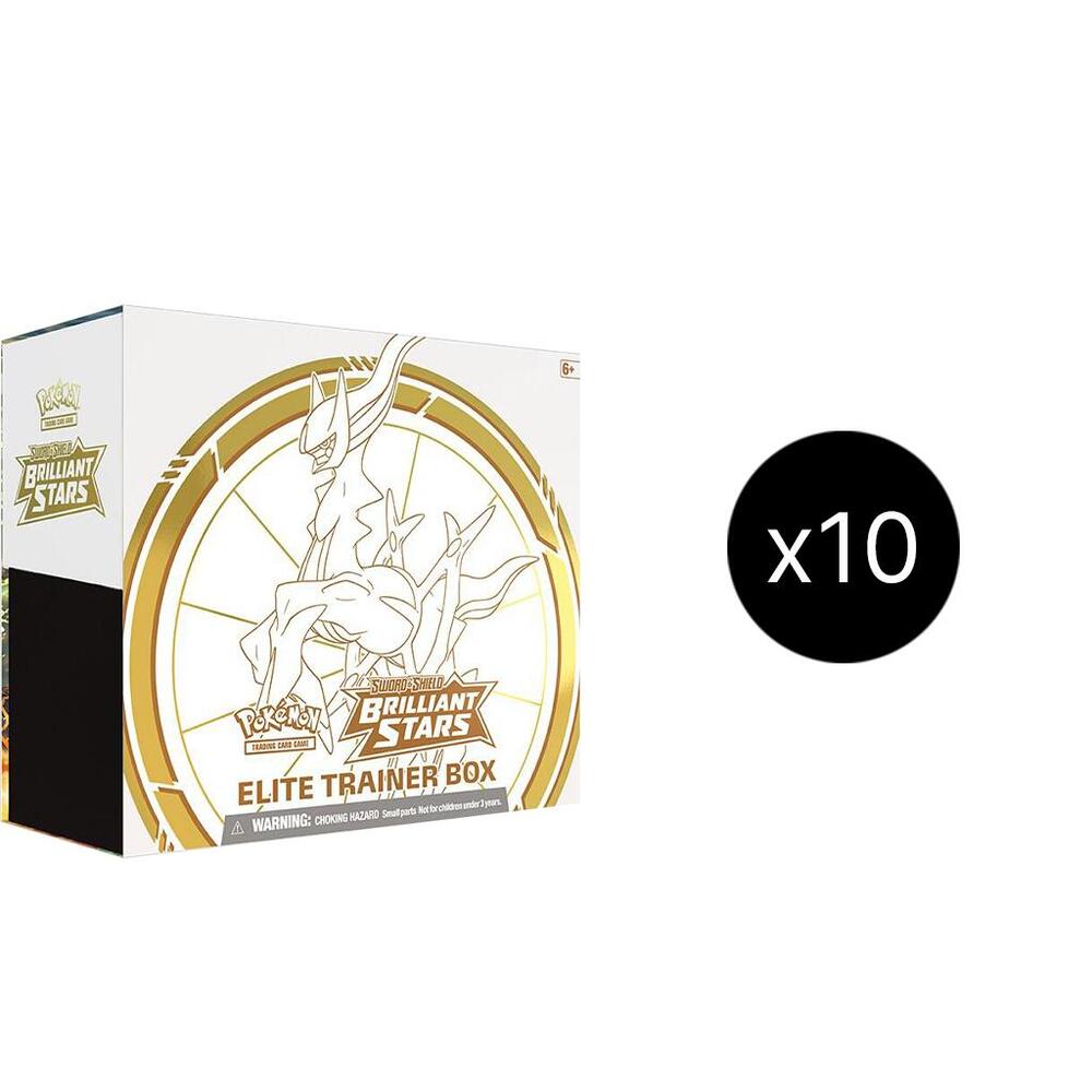 Pokemon TCG Brilliant Stars Brilliant Stars Elite Trainer Box Case sealed box
