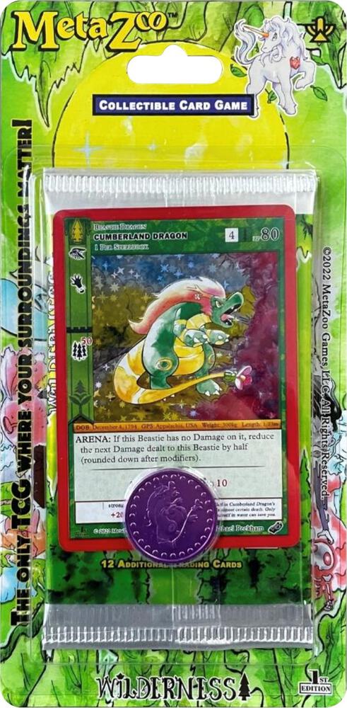 MetaZoo TCG Wilderness Wilderness First Edition Blister Pack booster pack