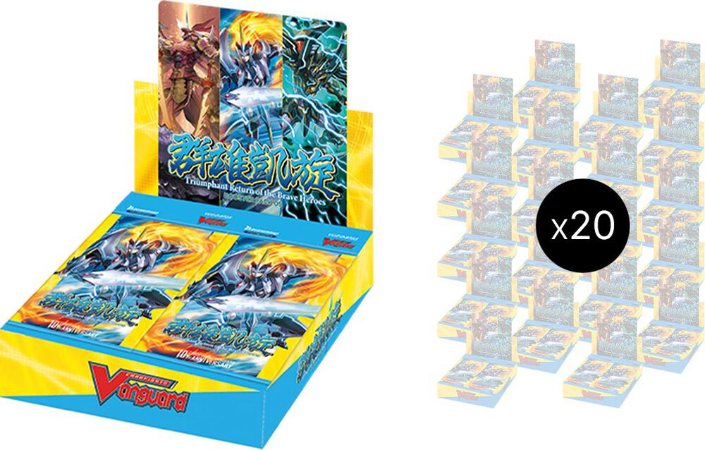 Cardfight Vanguard Triumphant Return of the Brave Heroes Triumphant Return of the Brave Heroes Booster Box Case sealed box