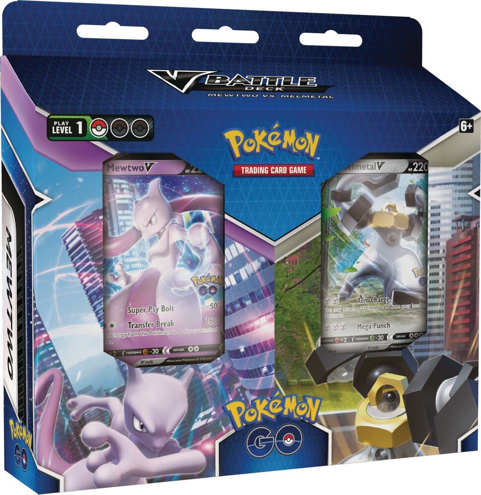 Pokemon TCG Pokemon GO Pokemon GO V Battle Deck Bundle Mewtwo V Melmetal V sealed box