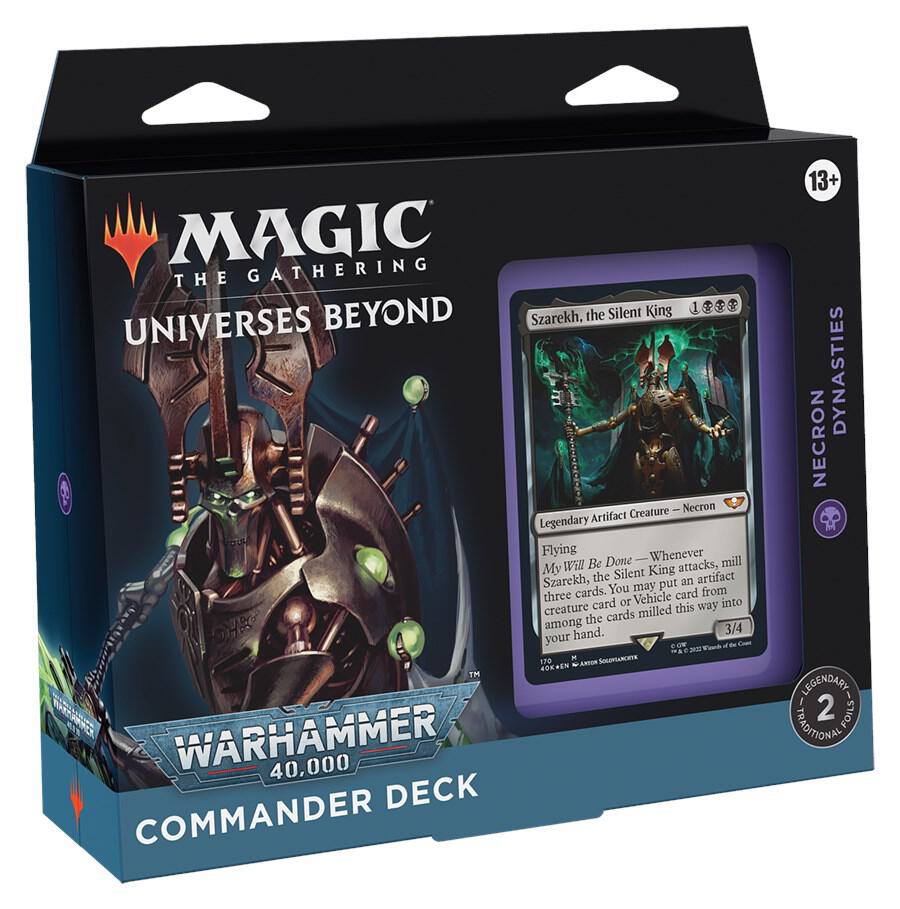 Magic the Gathering Universes Beyond Warhammer 40000 Universes Beyond Warhammer 40000 Necron Dynasties Commander Deck deck product