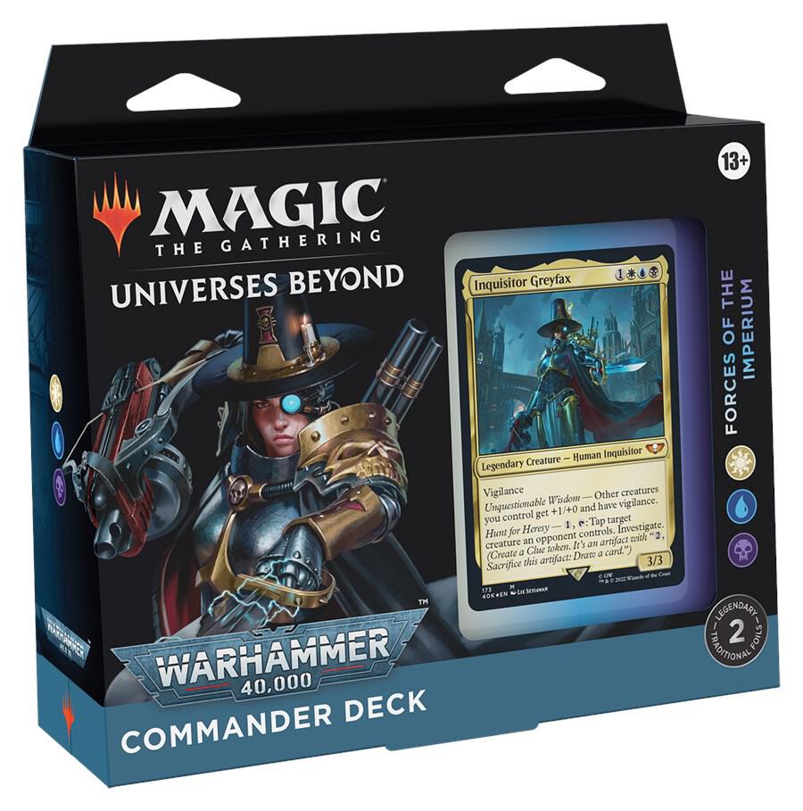 Magic the Gathering Universes Beyond Warhammer 40000 Universes Beyond Warhammer 40000 Forces of the Imperium Commander Deck deck product