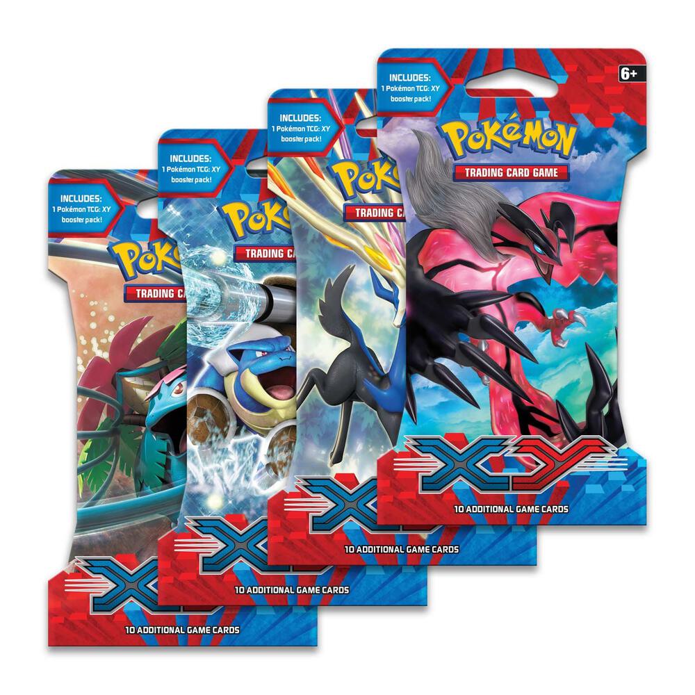 Pokemon TCG XY XY Sleeved Booster Pack Art Bundle Set of 4 sealed box