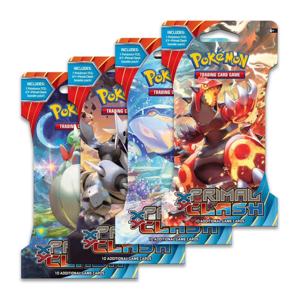 Pokemon TCG Primal Clash Primal Clash Sleeved Booster Pack Art Bundle Set of 4 sealed box