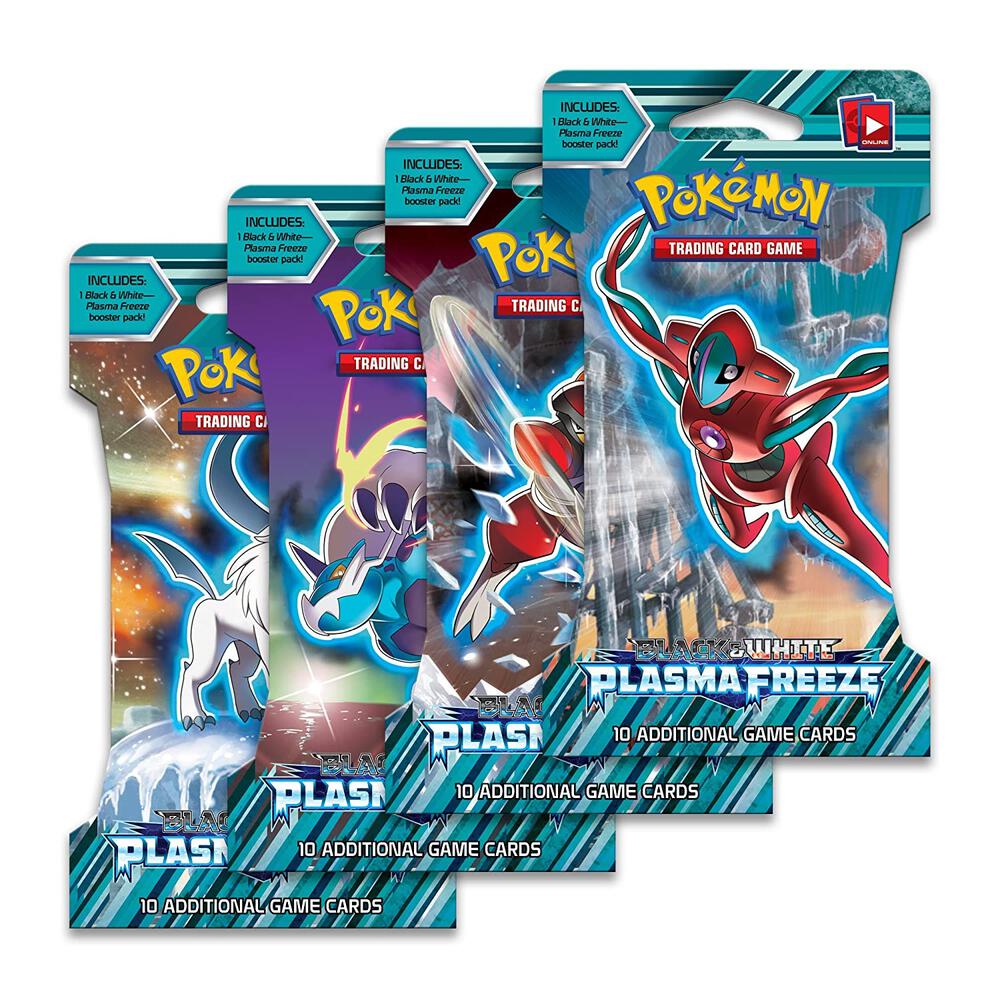 Pokemon TCG Plasma Freeze Plasma Freeze Sleeved Booster Pack Art Bundle Set of 4 sealed box
