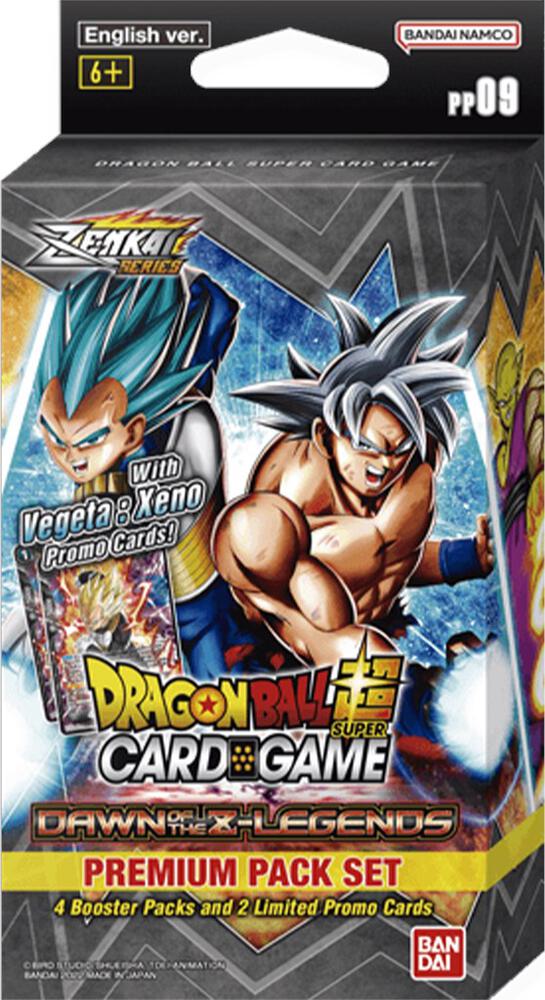 Dragon Ball Super Card Game Dawn Of The Z-Legends Dawn of the Z-Legends Premium Pack Set 09 booster pack
