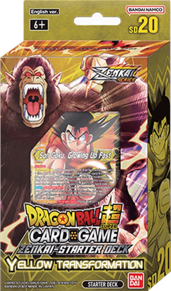 Dragon Ball Super Card Game Dawn of the Z Legends Starter Deck 20 Yellow Transformation deck product