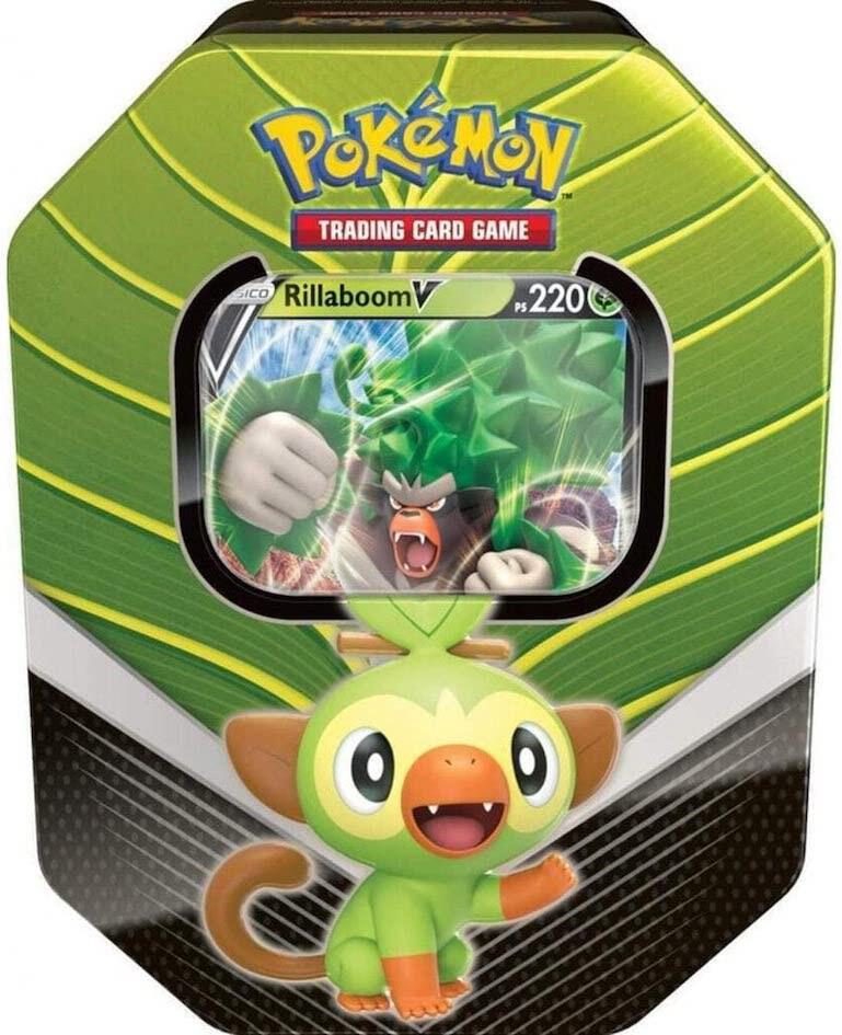Pokemon TCG Sword and Shield Sword and Shield Galar Partners International Tin Rillaboom V trading card product