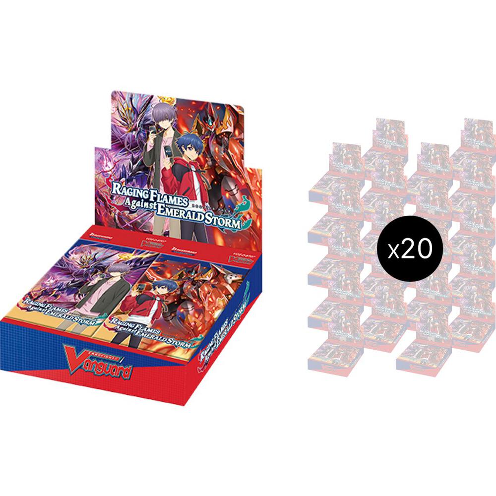 Cardfight Vanguard Raging Flames Against Emerald Storm Raging Flames Against Emerald Storm Booster Box Case sealed box