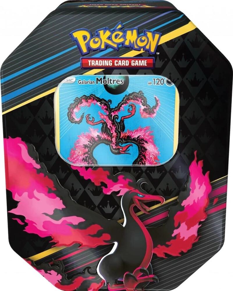 Pokemon TCG Crown Zenith Crown Zenith Tin Galarian Moltres International Version trading card product