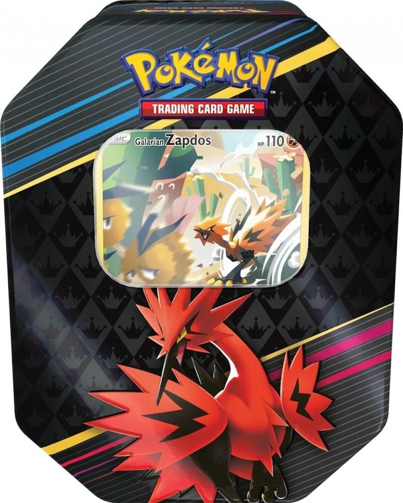 Pokemon TCG Crown Zenith Crown Zenith Tin Galarian Zapdos International Version trading card product