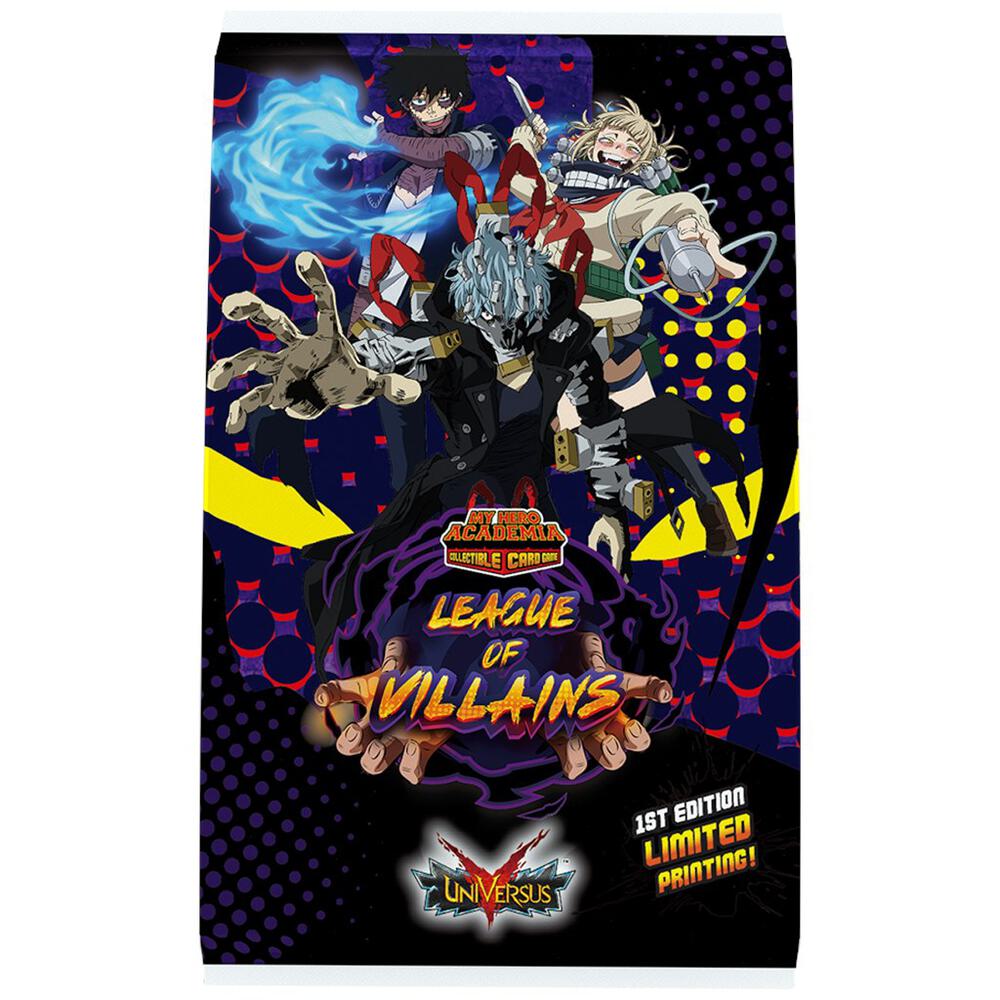 UniVersus Card Game My Hero Academia My Hero Academia League of Villains Booster Pack 1st Edition booster pack