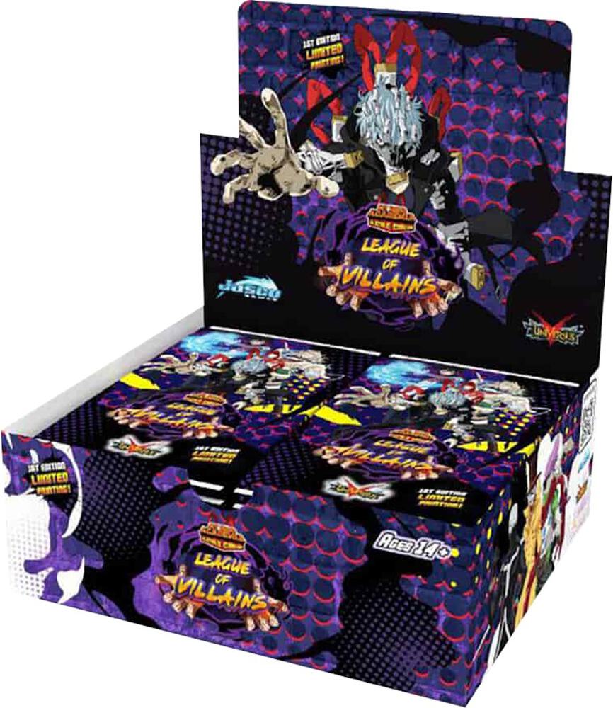 UniVersus Card Game My Hero Academia My Hero Academia League of Villains Booster Box 1st Edition sealed box