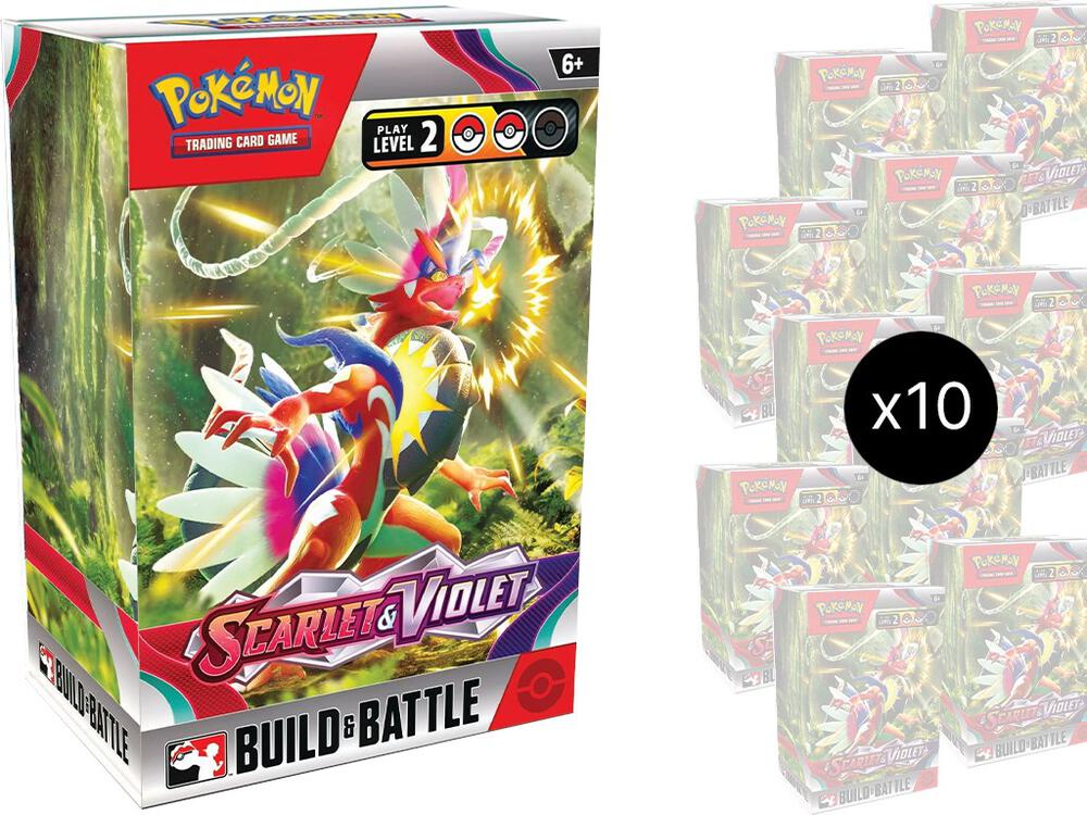 Pokemon TCG Scarlet and Violet Scarlet and Violet Build and Battle Box Display sealed box