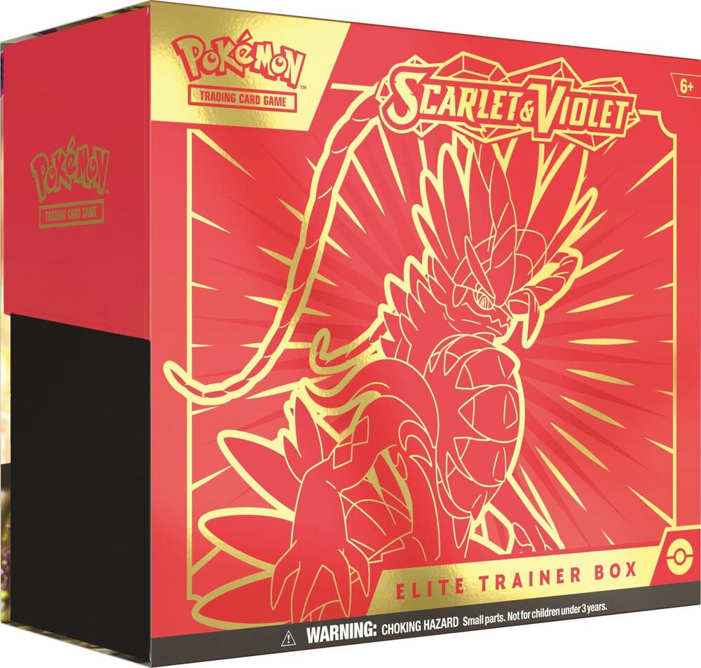 Pokemon TCG Scarlet and Violet Scarlet and Violet Elite Trainer Box Koraidon sealed box