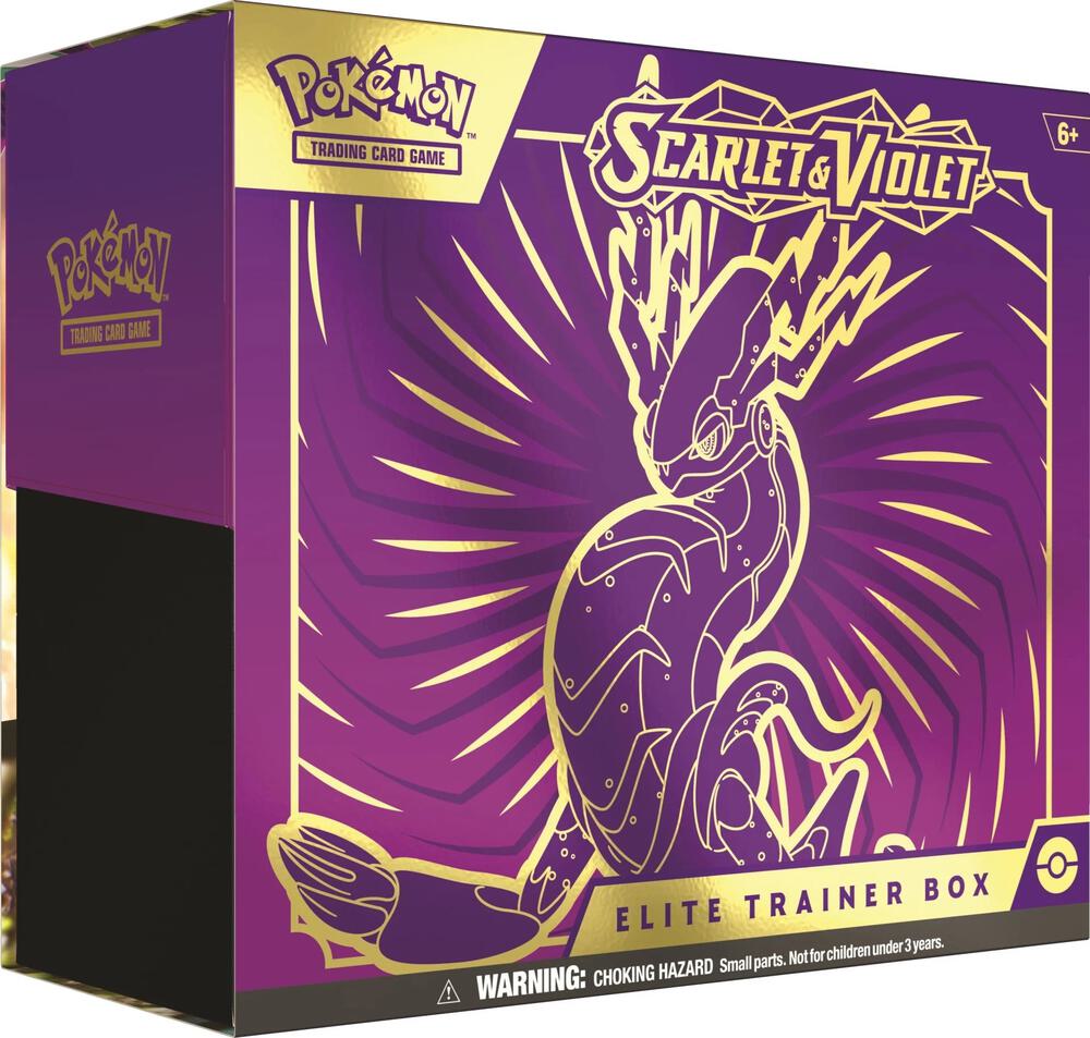 Pokemon TCG Scarlet and Violet Scarlet and Violet Elite Trainer Box Miraidon sealed box