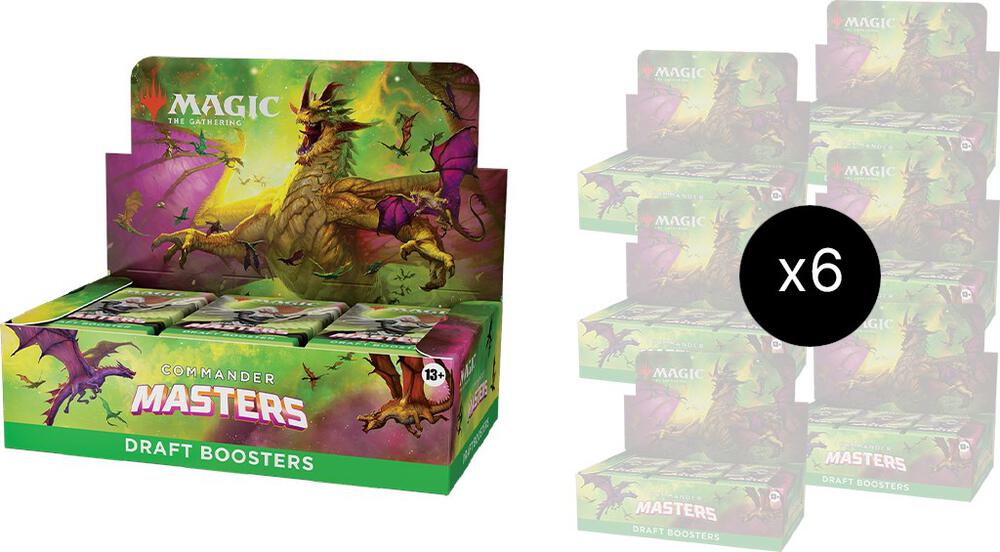 Magic the Gathering Commander Masters Commander Masters Draft Booster Box Case sealed box