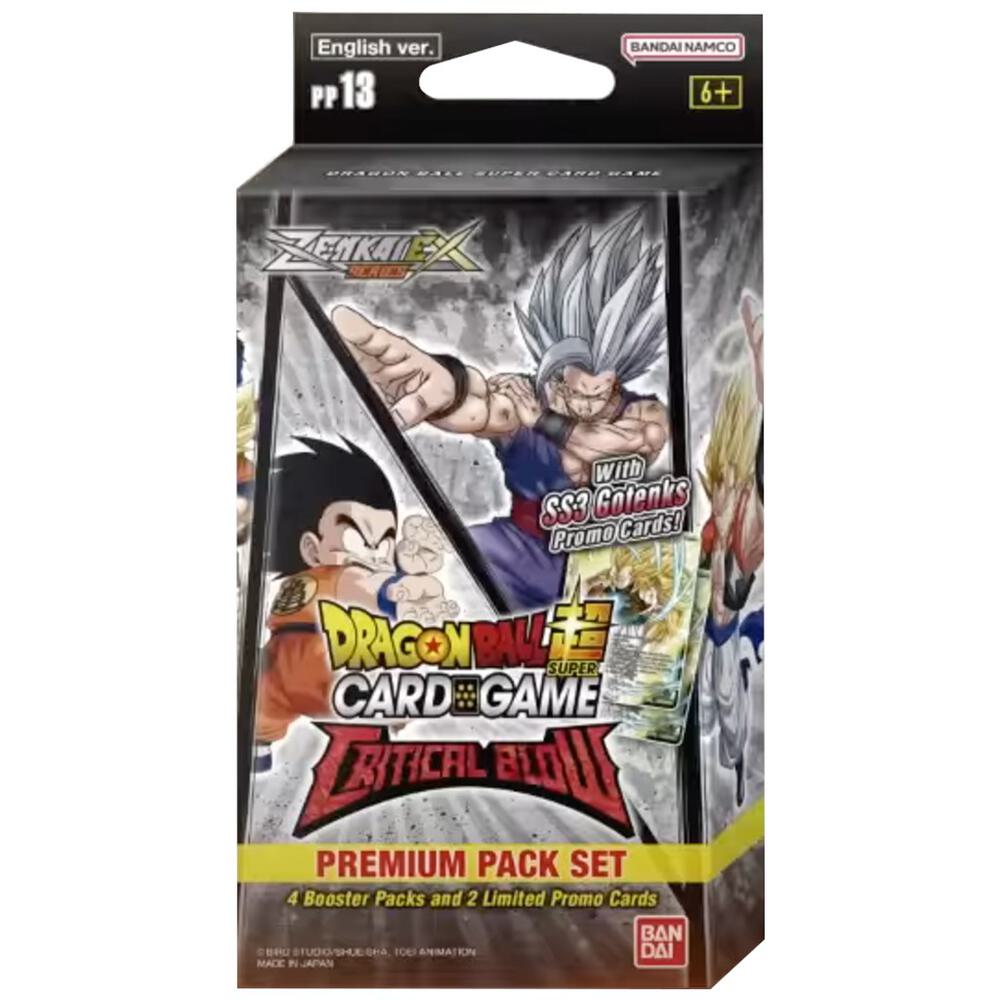 Dragon Ball Super Card Game Critical Blow Critical Blow Premium Pack Set 13 booster pack