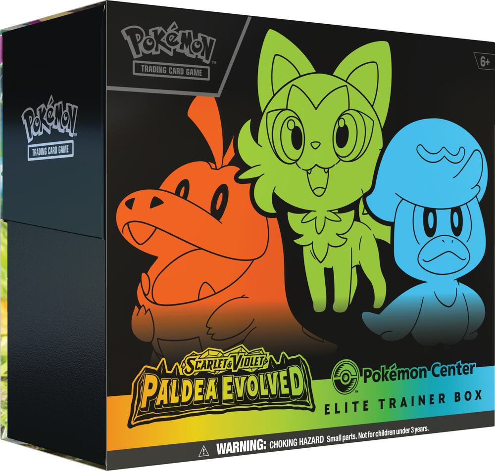 Pokemon TCG Paldea Evolved Paldea Evolved Pokemon Center Elite Trainer Box Exclusive sealed box