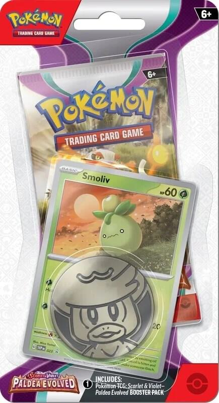 Pokemon TCG Paldea Evolved Paldea Evolved Single Pack Blister Smoliv booster pack