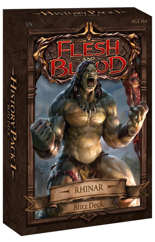 Flesh and Blood TCG Historic Pack 1 Blitz Deck Rhinar booster pack