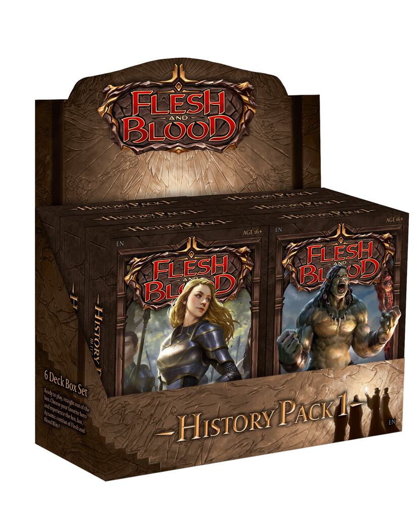 Flesh and Blood TCG History Pack 1 History Pack 1 Blitz Deck Display booster pack