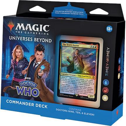 Magic the Gathering Universes Beyond Doctor Who Universes Beyond Doctor Who Timey Wimey Commander Deck deck product