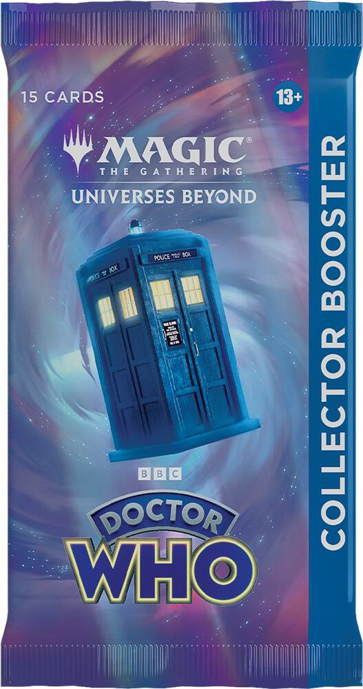 Magic the Gathering Universes Beyond Doctor Who Universes Beyond Doctor Who Collector Booster Pack booster pack
