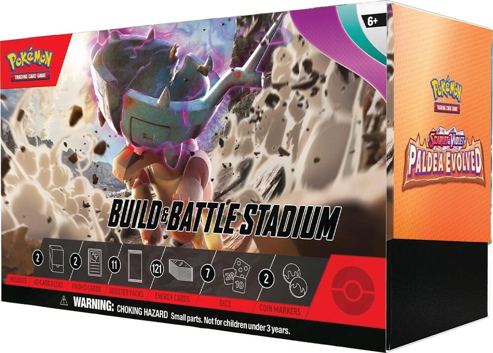 Pokemon TCG Paldea Evolved Paldea Evolved Build and Battle Stadium trading card product