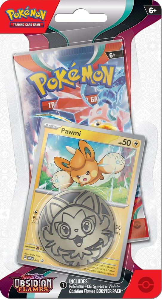 Pokemon TCG Obsidian Flames Obsidian Flames Single Pack Blister Pawmi booster pack