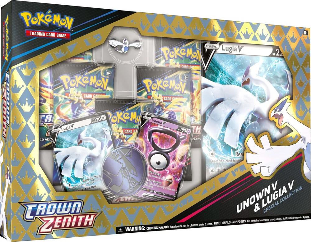 Pokemon TCG Crown Zenith Crown Zenith Special Collection Unown V and Lugia V sealed box
