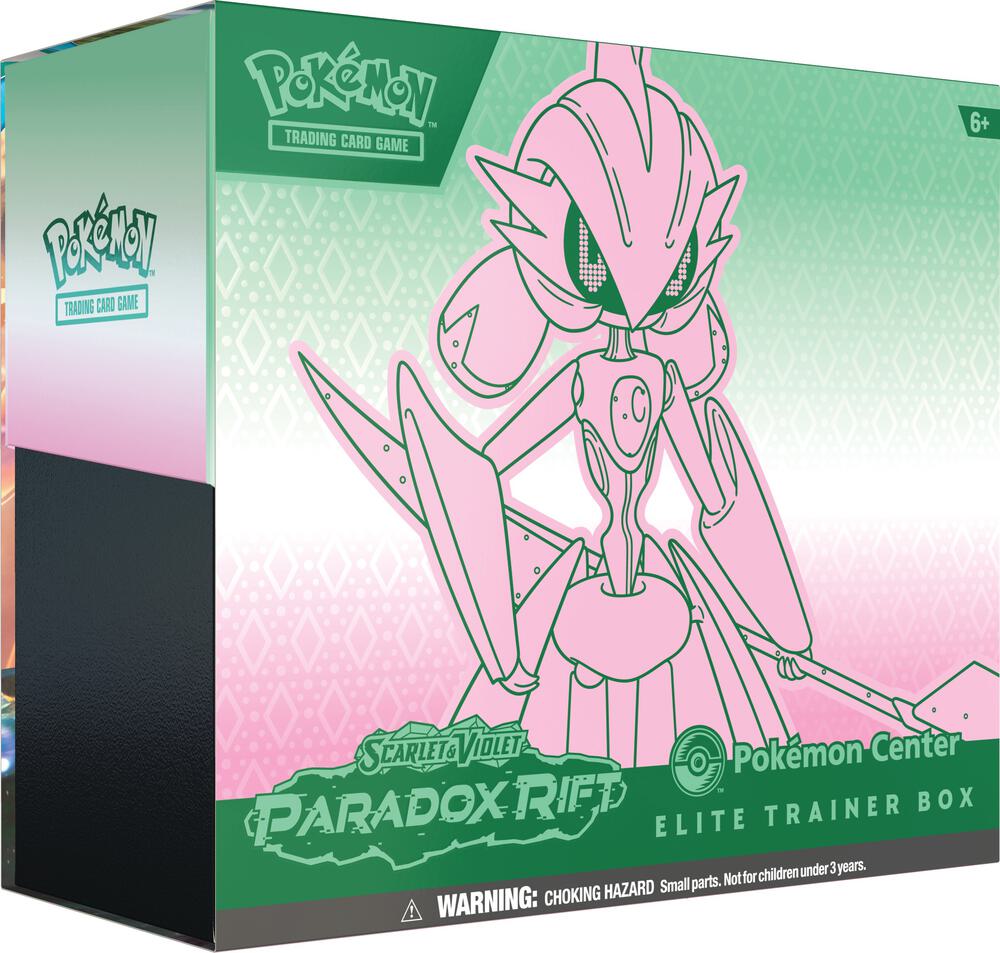 Pokemon TCG Paradox Rift Paradox Rift Pokemon Center Elite Trainer Box Exclusive Iron Valiant sealed box