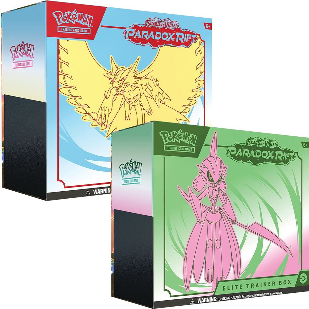 Pokemon TCG Paradox Rift Paradox Rift Elite Trainer Boxes Set of 2 sealed box