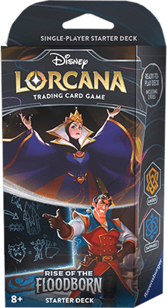 Disney Lorcana Rise of the Floodborn Rise of the Floodborn Starter Deck Amber and Sapphire deck product