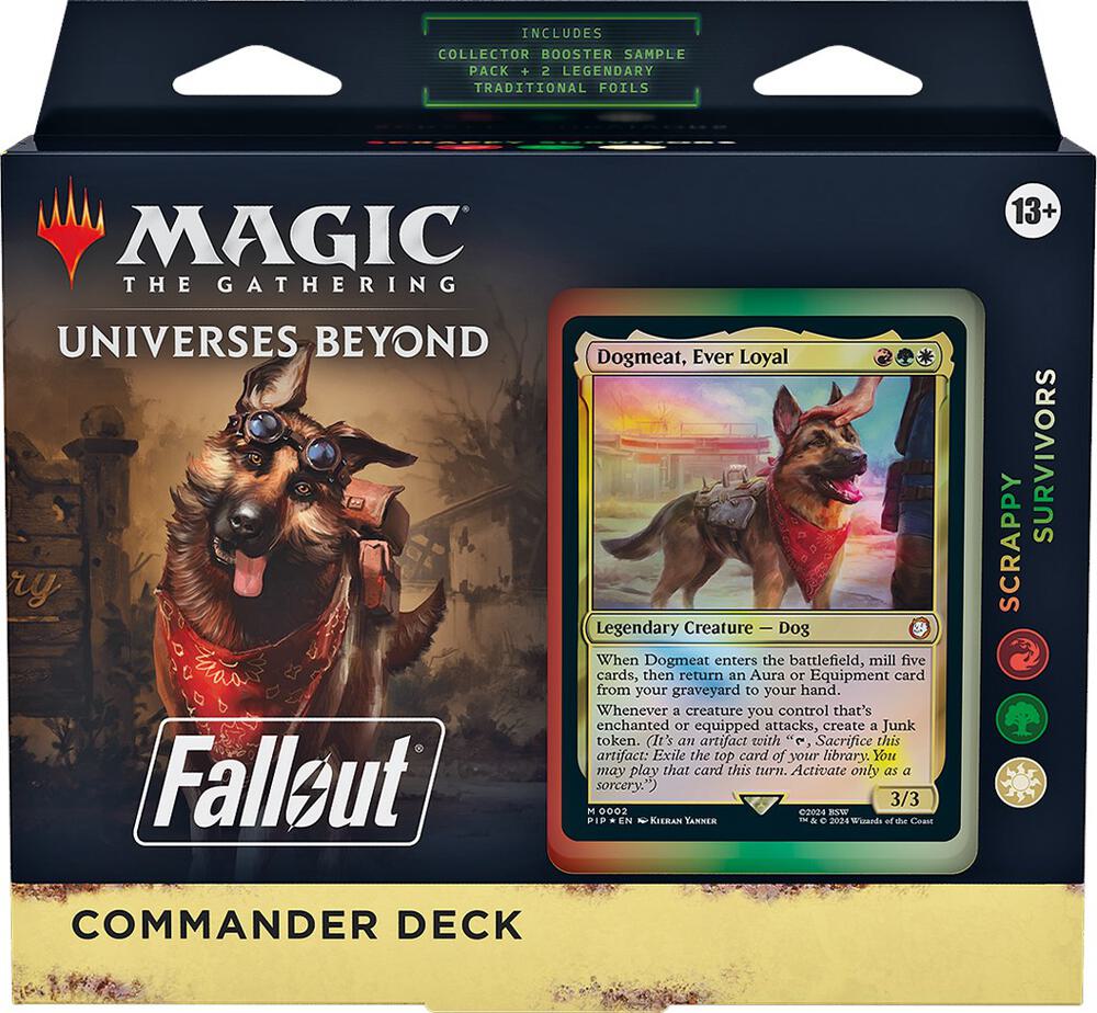 Magic the Gathering Universes Beyond Fallout Universes Beyond Fallout Scrappy Survivors Commander Deck deck product