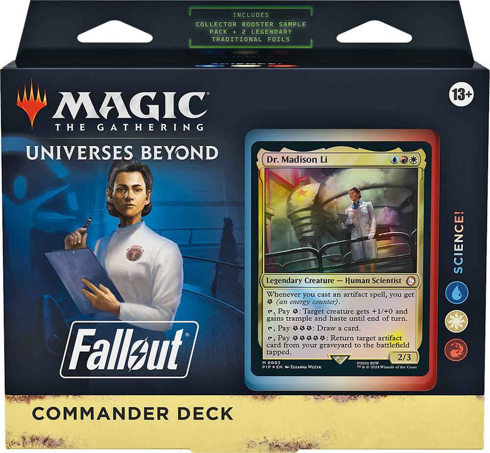 Magic the Gathering Universes Beyond Fallout Universes Beyond Fallout Science Commander Deck deck product