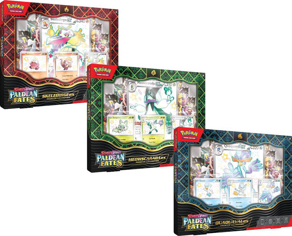 Pokemon TCG Paldean Fates Paldean Fates Premium Collection Set of 3 sealed box