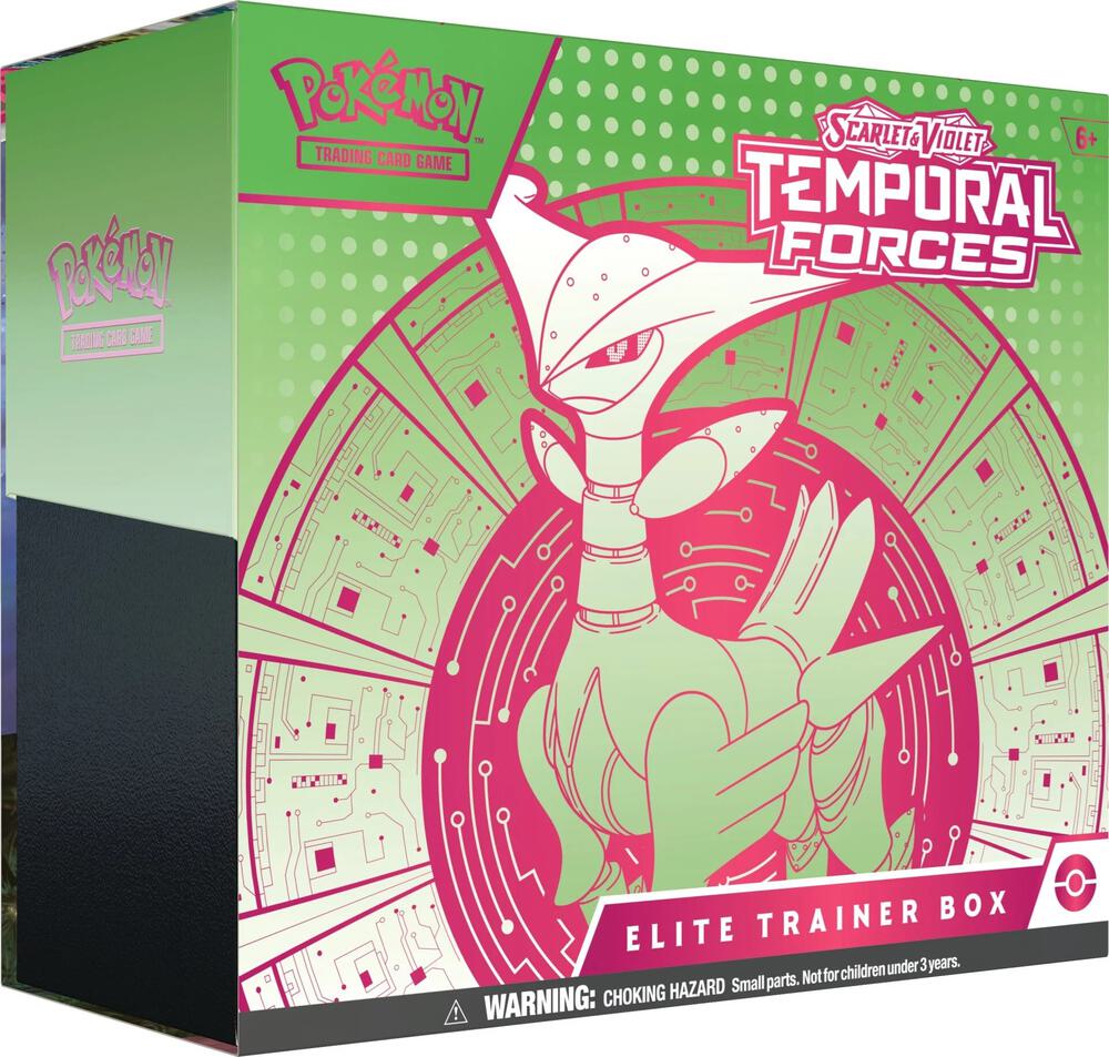 Pokemon TCG Temporal Forces Temporal Forces Elite Trainer Box Iron Leaves ex sealed box