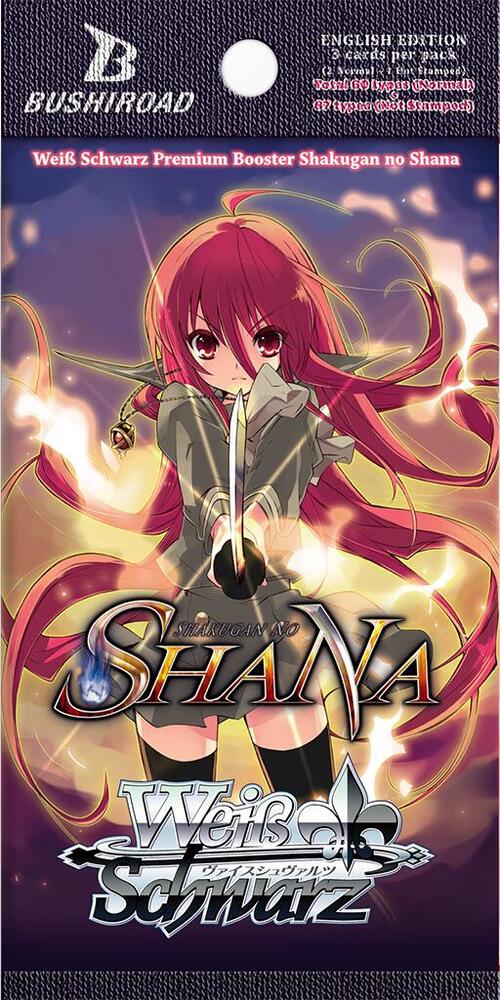 Weiss Schwarz Shakugan no Shana Premium Booster Shakugan no Shana Premium Booster Pack booster pack