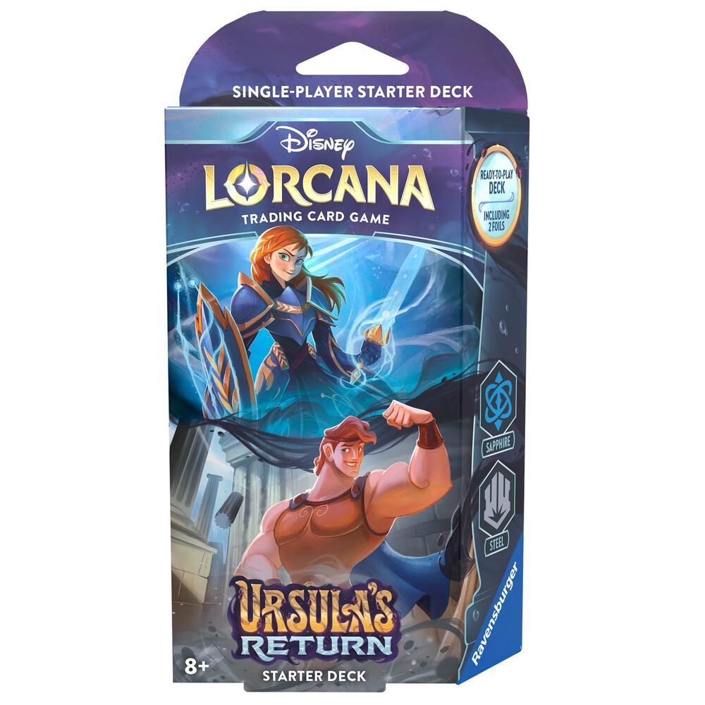 Disney Lorcana Ursulas Return Ursulas Return Starter Deck Sapphire and Steel deck product