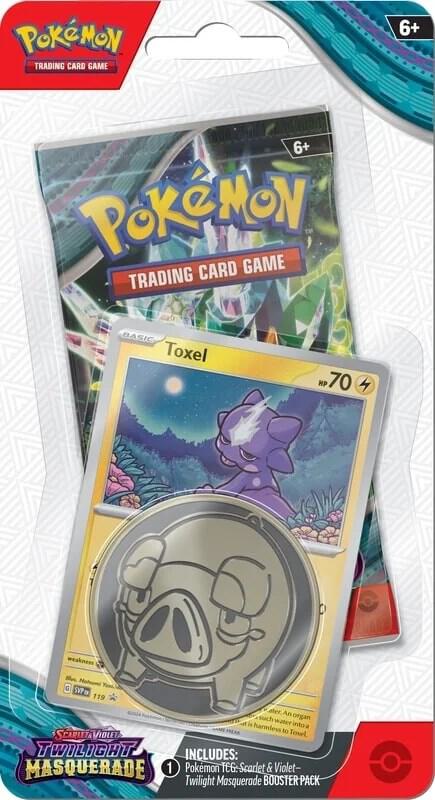 Pokemon TCG Twilight Masquerade Twilight Masquerade Single Pack Blister Toxel booster pack