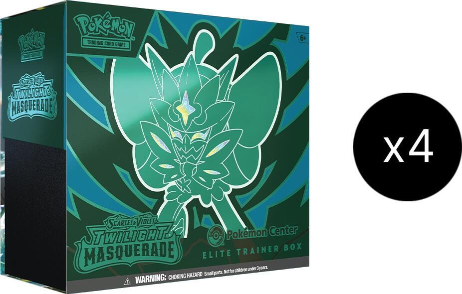 Pokemon TCG Twilight Masquerade Twilight Masquerade Pokemon Center Elite Trainer Box Exclusive Case sealed box