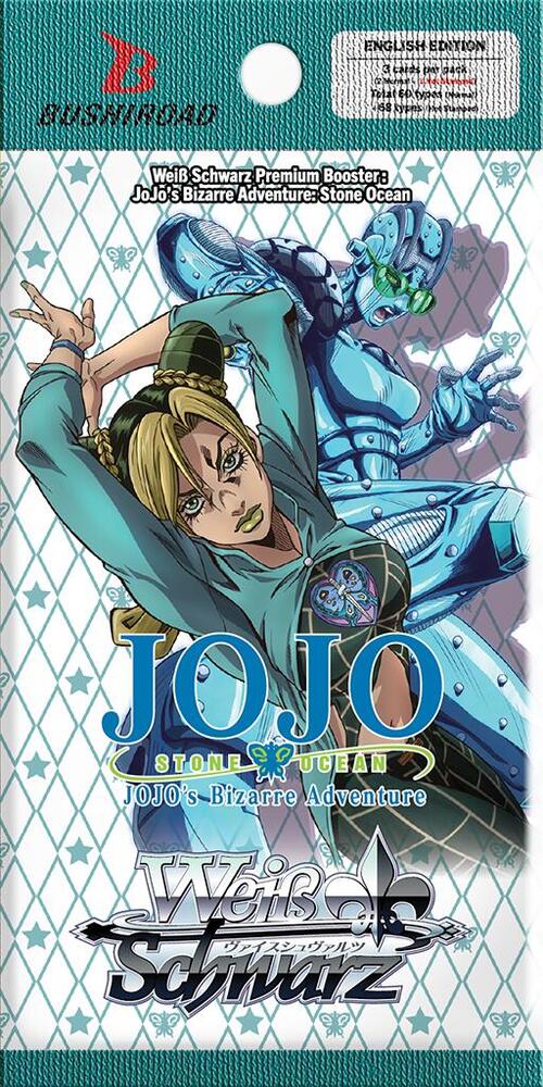 Weiss Schwarz JoJos Bizarre Adventure Stone Ocean Premium Booster JoJos Bizarre Adventure Stone Ocean Premium Booster Pack booster pack