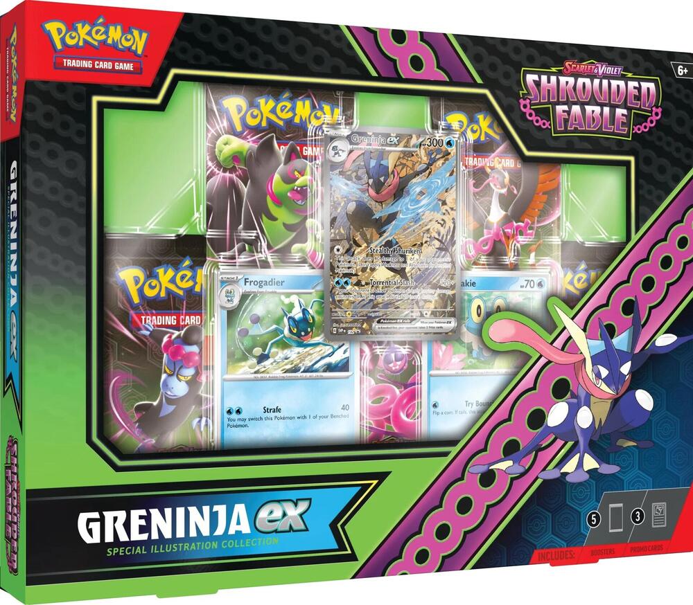 Pokemon TCG Shrouded Fable Shrouded Fable Greninja ex Special Illustration Collection sealed box