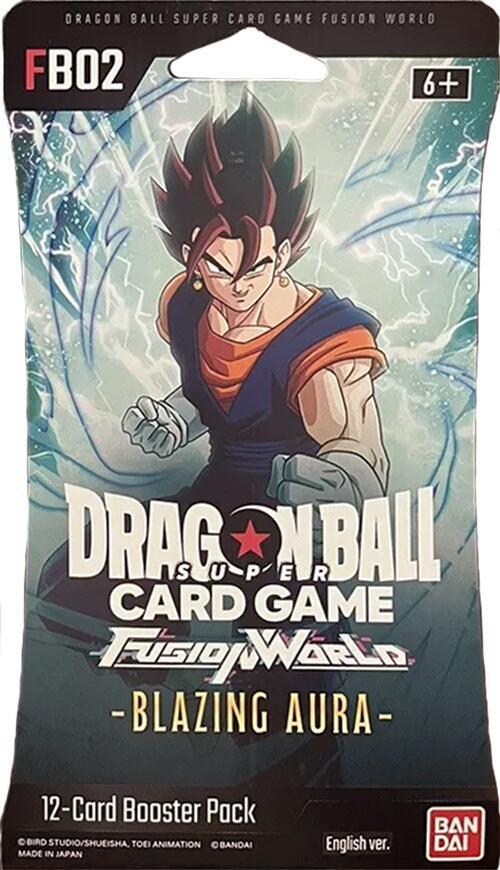 Dragon Ball Super Card Game Blazing Aura Blazing Aura Sleeved Booster Pack Vegito booster pack