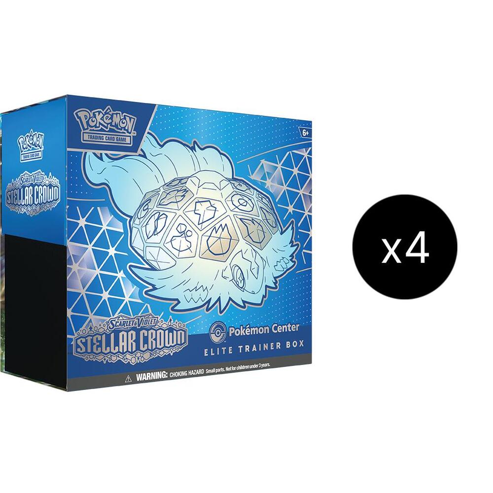 Pokemon TCG Stellar Crown Stellar Crown Pokemon Center Elite Trainer Box Exclusive Case sealed box